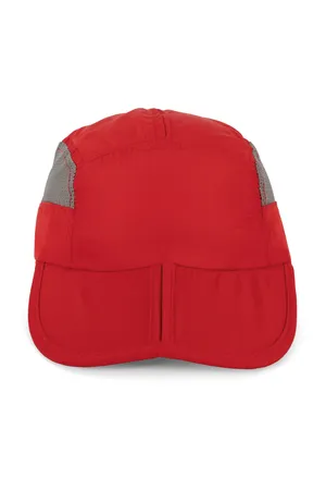 Sportkappe, faltbar Red / Grey