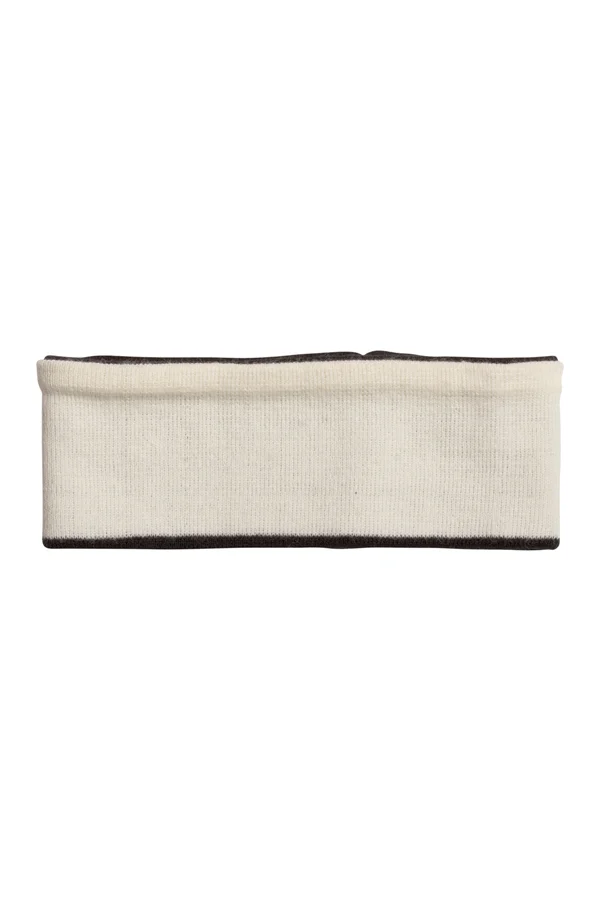 Headband aus Strick Black / White
