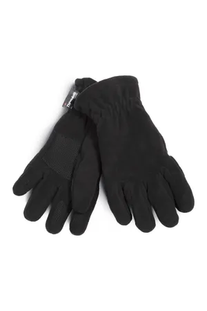 Thinsulate™-Handschuhe aus Fleece Black