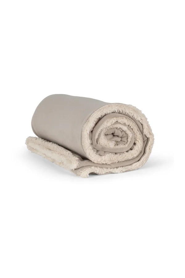 Sherpa-Decke Beige