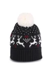 Christmas beanie with reindeer design