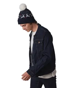 Christmas beanie with reindeer design
