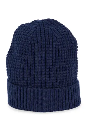 Strickmütze mit recyceltem Garn Dark indigo heather