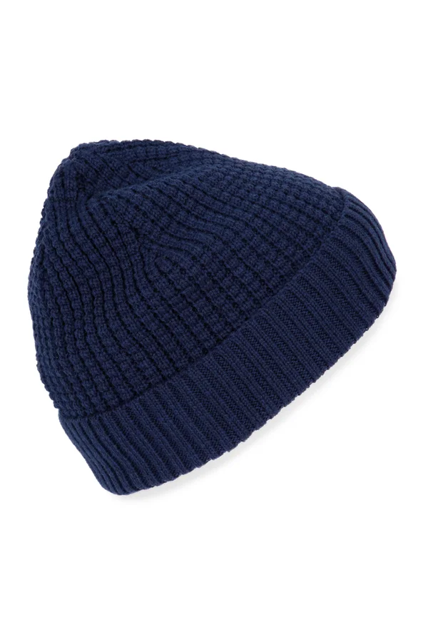Strickmütze mit recyceltem Garn Dark indigo heather