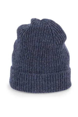 Klassische Strckmütze mit recyceltem Garn Horizon Blue heather