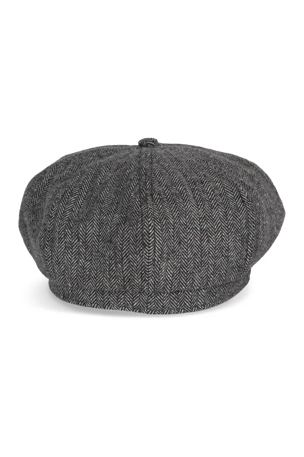 Newsboy-Kappe Herringbone Grey