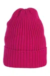 Grobgestrickte Mütze Off Fuchsia