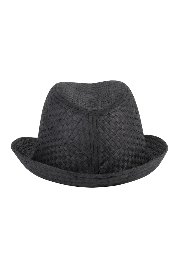 Strohhut im Panama-Retro-Stil Black