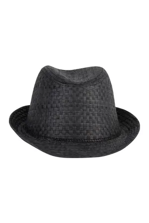 Strohhut im Panama-Retro-Stil Black
