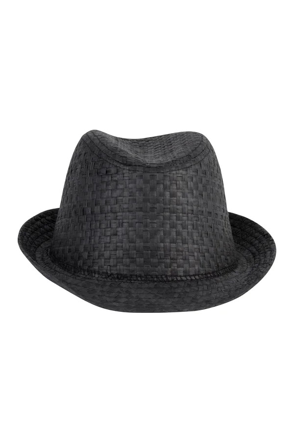 Strohhut im Panama-Retro-Stil Black