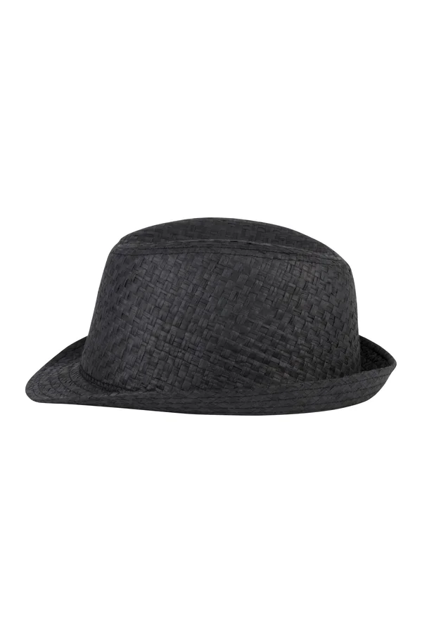Strohhut im Panama-Retro-Stil Black