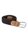 Elastischer Flechtgürtel Black