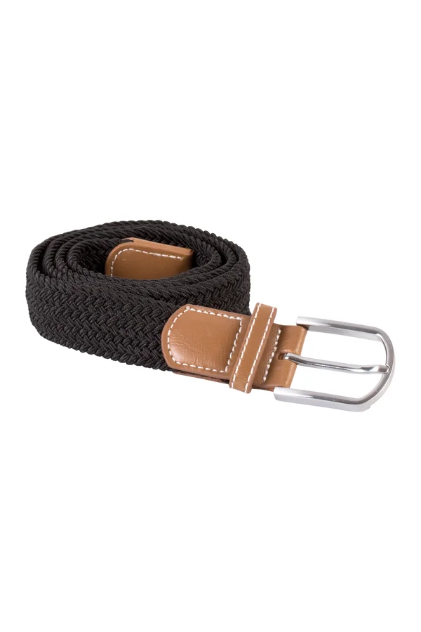 Elastischer Flechtgürtel Black