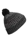 Bommelmütze Dark Grey Twist