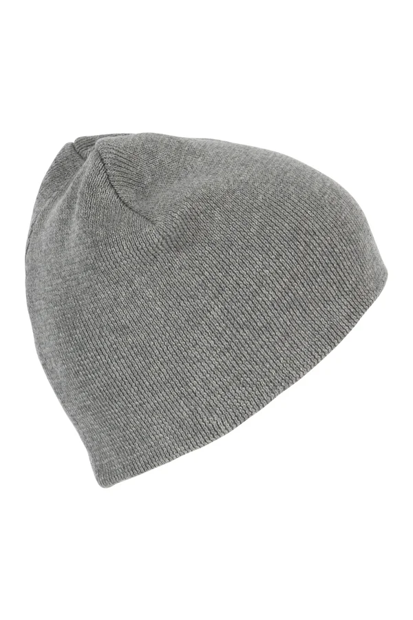 Strickmütze aus Bio-Baumwolle Alloy Grey Heather