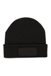 Recycelte Mütze mit Patch Black