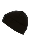 Recycelte Mütze mit Patch Black