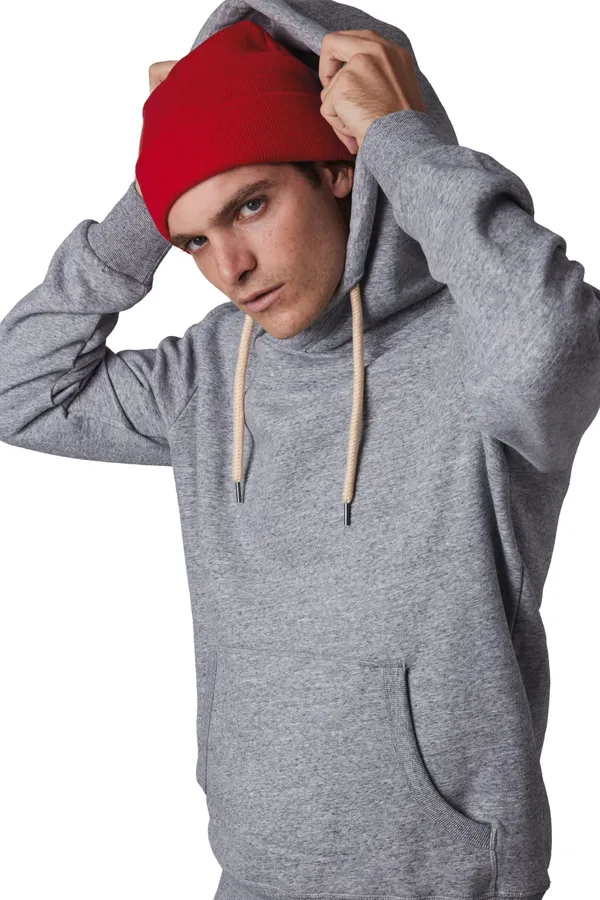 Recycled beanie with knitted turn-up