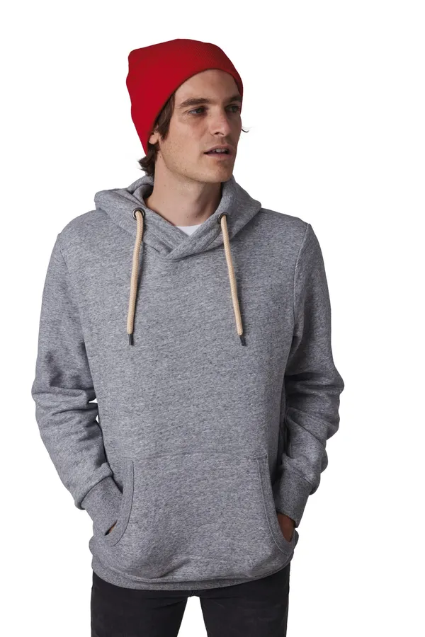 Recycled beanie with knitted turn-up
