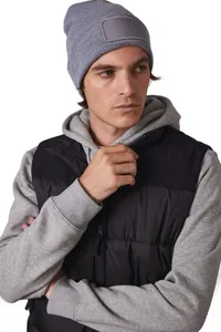 Beanie with patch