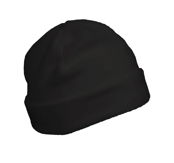 Recycled microfleece beanie with turn-up
