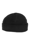Recycelte Mütze aus Mikrofleece mit Umschlag Black