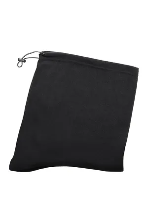 Recycelter Schlauchschal aus Mikrofleece Black