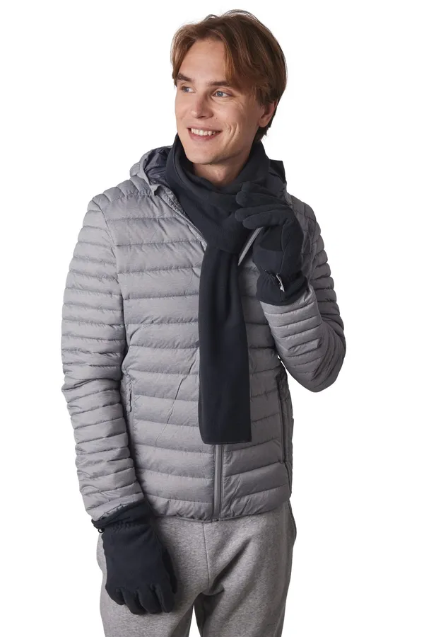 Recycled microfleece scarf