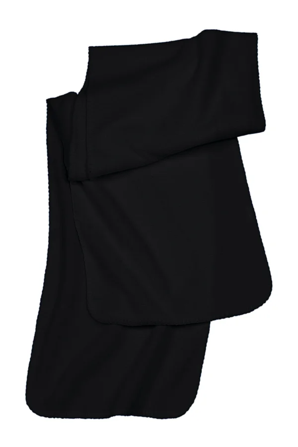 Recycelte Schal aus Mikrofleece Black