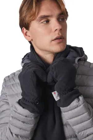 Recycelte Handschuh aus Mikrofleece und Thinsulate Black