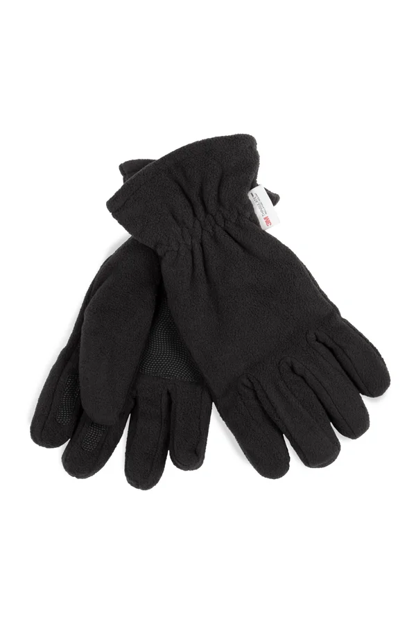 Recycelte Handschuh aus Mikrofleece und Thinsulate Black