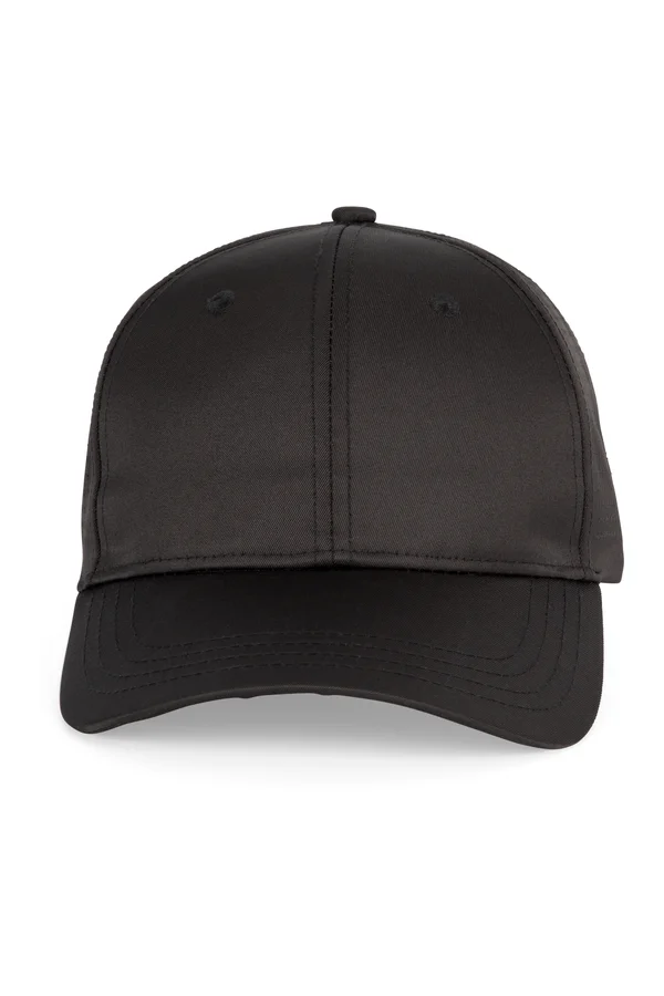 Perforierte 6-Panel-Kappe Black