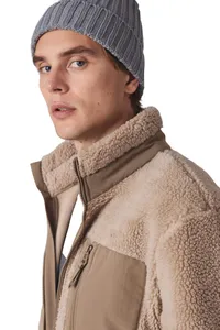 Double ribbed beanie with turn-up