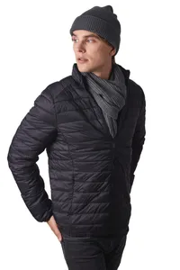 Ribbed beanie with double turn-up