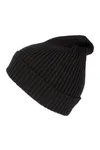 Lange Mütze Black