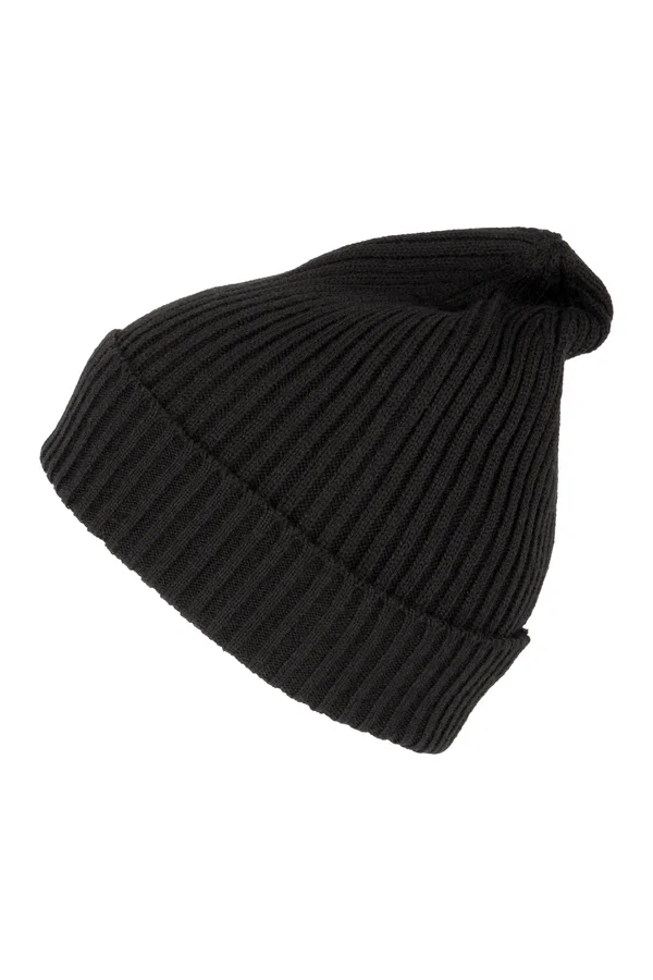 Lange Mütze Black