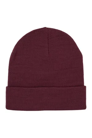 Feinmaschige Mütze Dark Cherry
