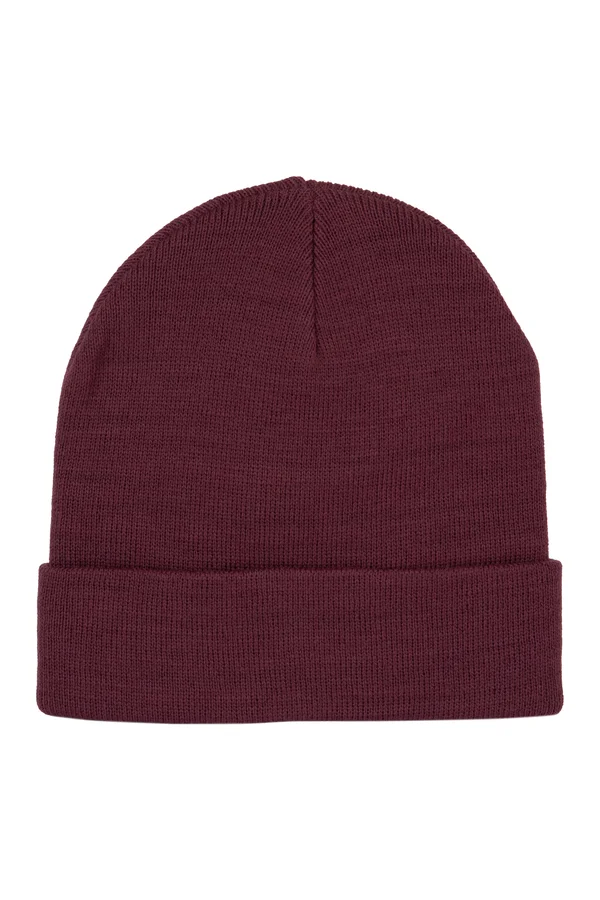 Feinmaschige Mütze Dark Cherry