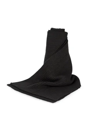 Schal aus Rippstrick Black
