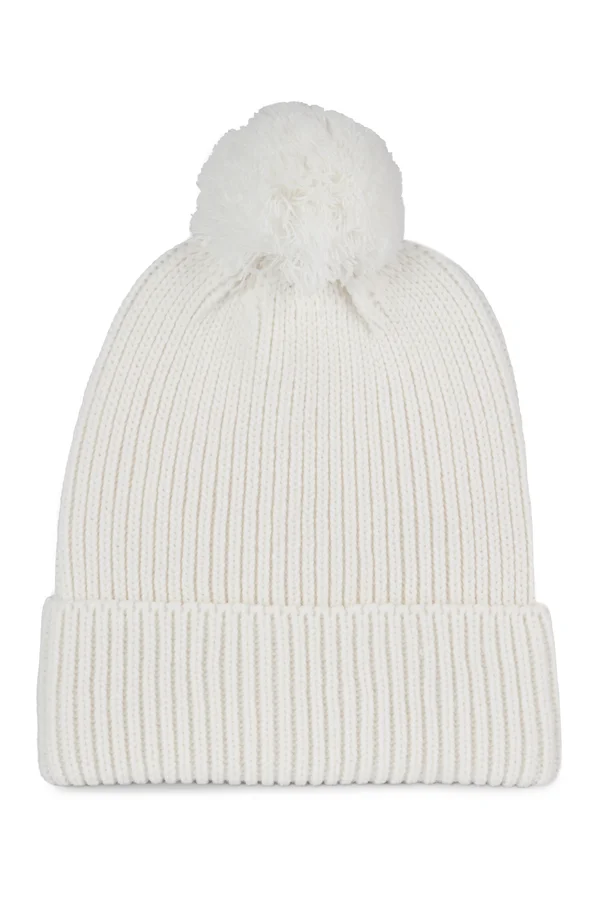 Bommelmütze off white