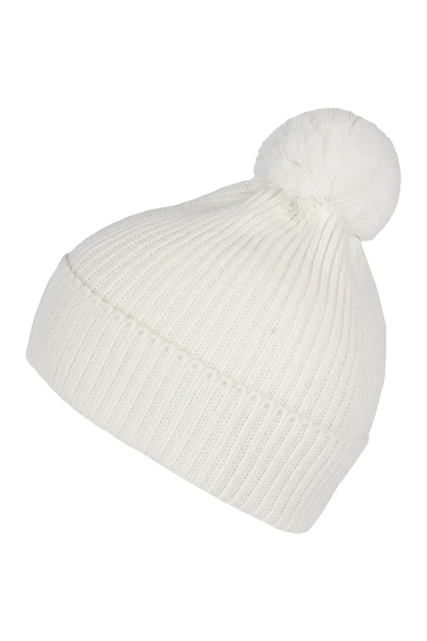 Bommelmütze off white