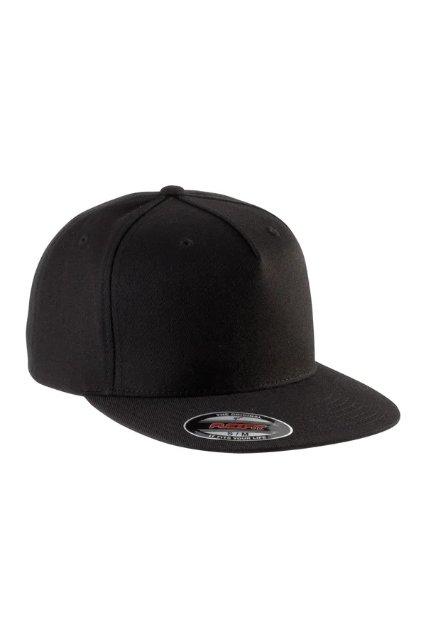 5-Panel Flexfit -Kappe Black