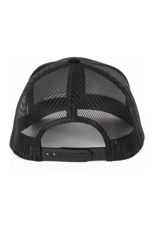 Trucker-Kappe im Retro-Stil 6 Panels Black