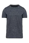 Kurzarm-Vintage-T-Shirt für Herren Night Blue Heather