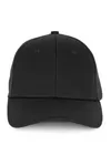 6-Panel-Kappe aus recycelter Baumwolle Black