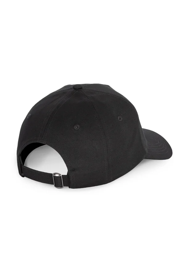 5-Panel-Kappe aus recycelter Baumwolle Black