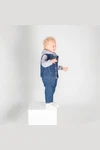 Kinder-Jeansjacke mit Kapuze