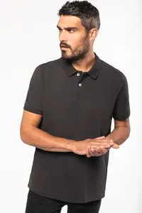 Kurzarm-Polohemd für Herren im Vintage-Stil