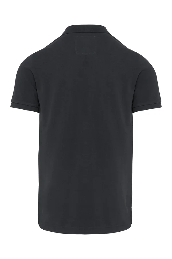 Kurzarm-Polohemd für Herren im Vintage-Stil Vintage Charcoal