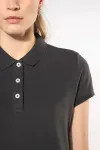 Ladies' vintage short sleeve polo shirt